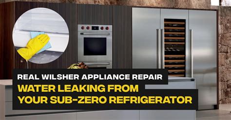 sub zero test for leaking seal|sub zero refrigerator water leak.